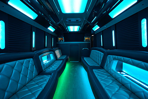 limo bus interior