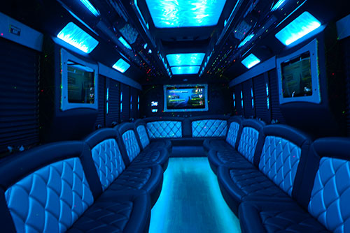 limo bus seating